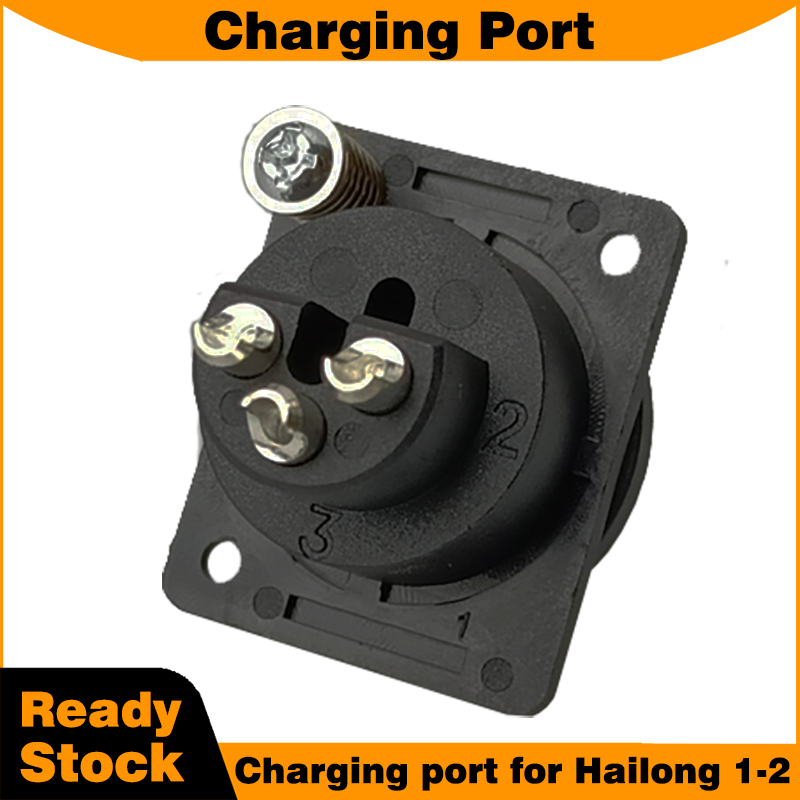 Electric Scooter Charger - Hailong 1-2 Pil Kutusu Aksesuarları 3-Pin