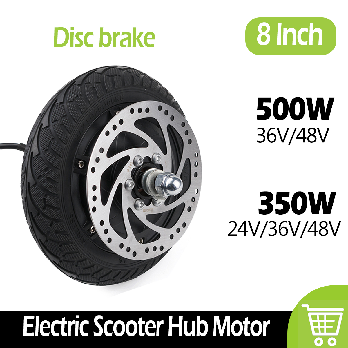 Electric Scooter 500W - 8 İnç Elektrikli Scooter Motoru Fırçasız