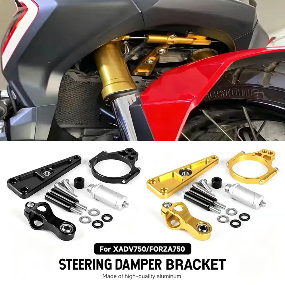 Steering Damper Stabilizer Kit Cnc - Honda XADV 750 X-ADV750 2017- FORZA750
