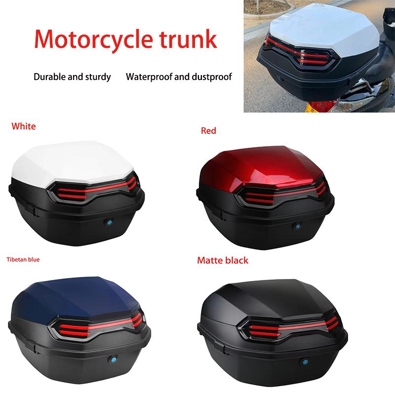 Scooter Helmet Set - Motosiklet Kuyruk Kutusu Scooter Botları Gövde