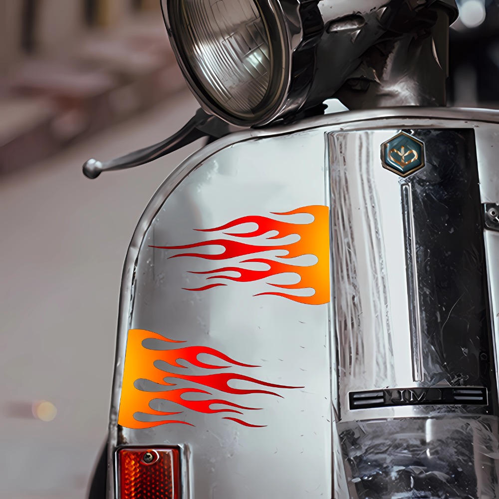 Alev Motosiklet Çıkartmalar Su - Scooter Helmet Set incelemesi ve fiyatı
