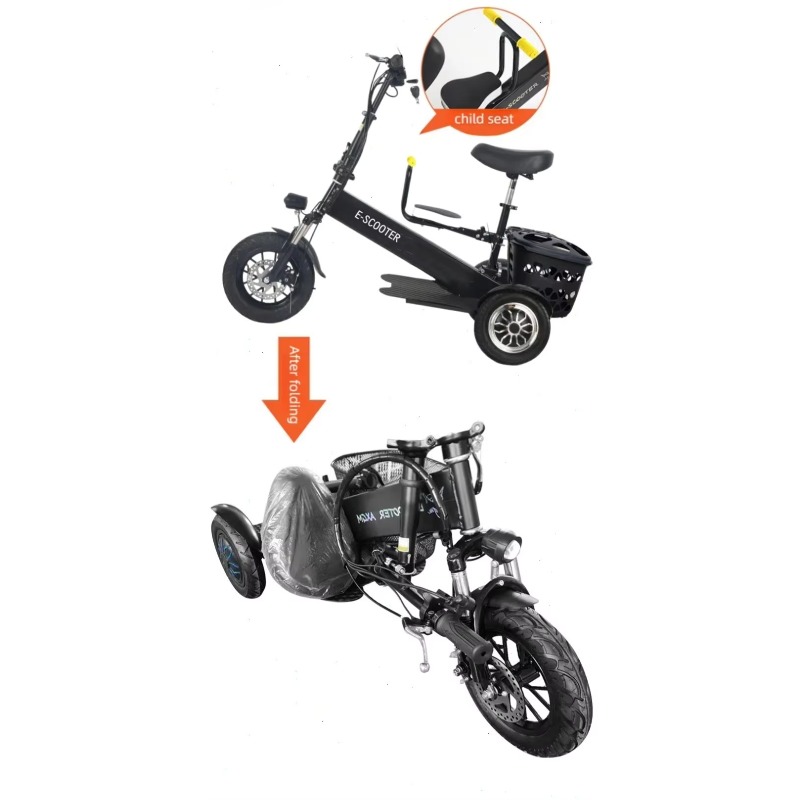 【2026】3 Tekerlekli 2 Kişilik K - Folding Electric Scooter incelemesi ve fiyatı